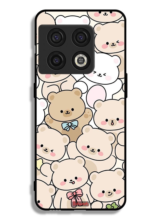 Tolwak OnePlus 10 Pro 5G Protective Case Cover Bears Pattern - Image 2