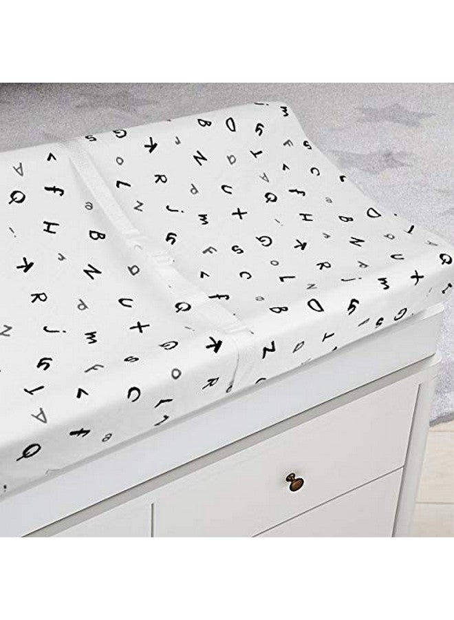 TL Care Printed 100% Cotton Knit Fitted Contoured Changing Table Pad Cover Compatible With Mika Micky Bassinet Alphabet For Boys And Girls - Image 5