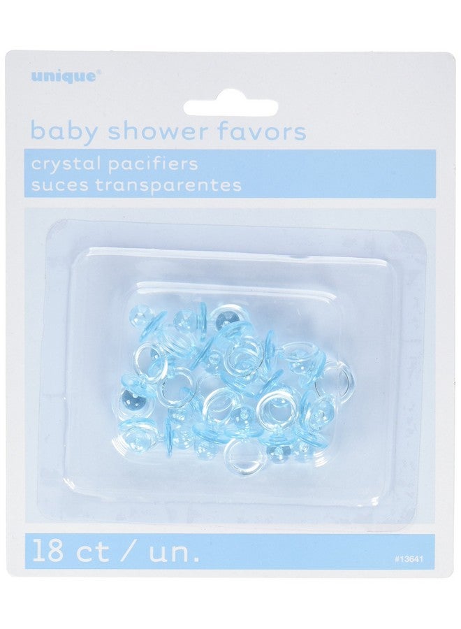 Unique Plastic Pacifier Favors 1 Blue 18 Count - Image 2