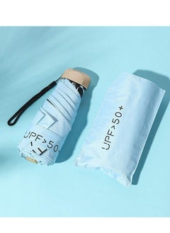 KASTWAVE Folding Umbrellas Mini Travel Compact Windproof Umbrella Small Folding Lightweight Sun Rain Umbrellas Lightweight Portable Mini Compact Umbrellas with 95% UV Protection for Women Men  - Image 1