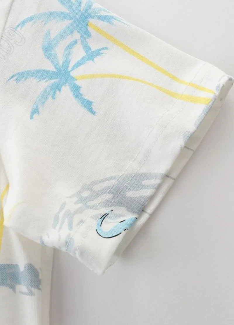 يونيكي White Conversational Printed Round Neck T-shirt