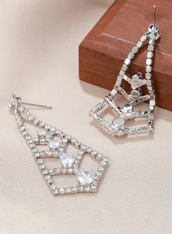 ستايلي Embellished Chandelier Earrings