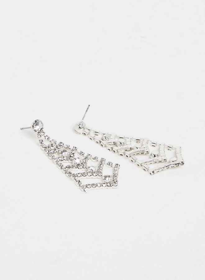 ستايلي Embellished Chandelier Earrings