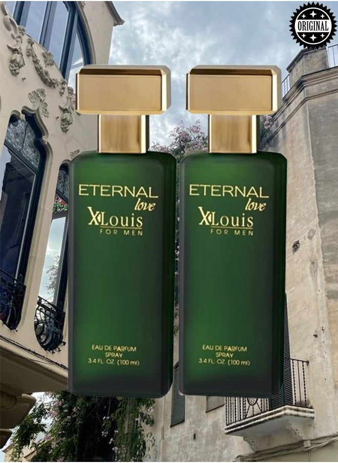 Eternal love 2 Pieces Original Eternal Love Xlouis Perfume For Men 100ml EDP  - Image 1