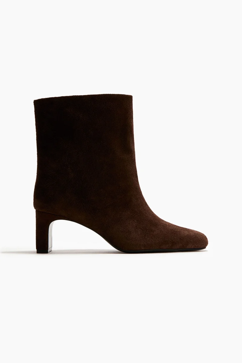 H&M Heeled suede ankle boots
