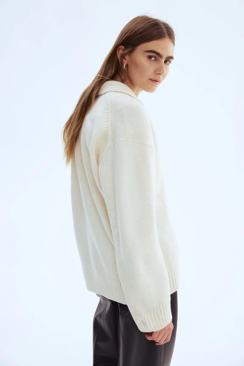 H&M Fine-knit collared jumper