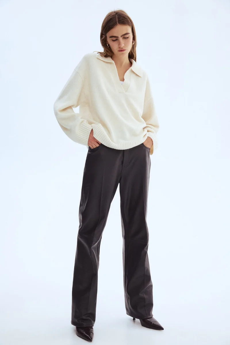 اتش اند ام كنزة محبوكة بنعومة مع قبة