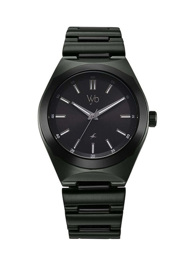 fastrack Vyb Arcane By Fastrack Quartz Analog Black Dial Metal Strap Watch For Guys - Image 2