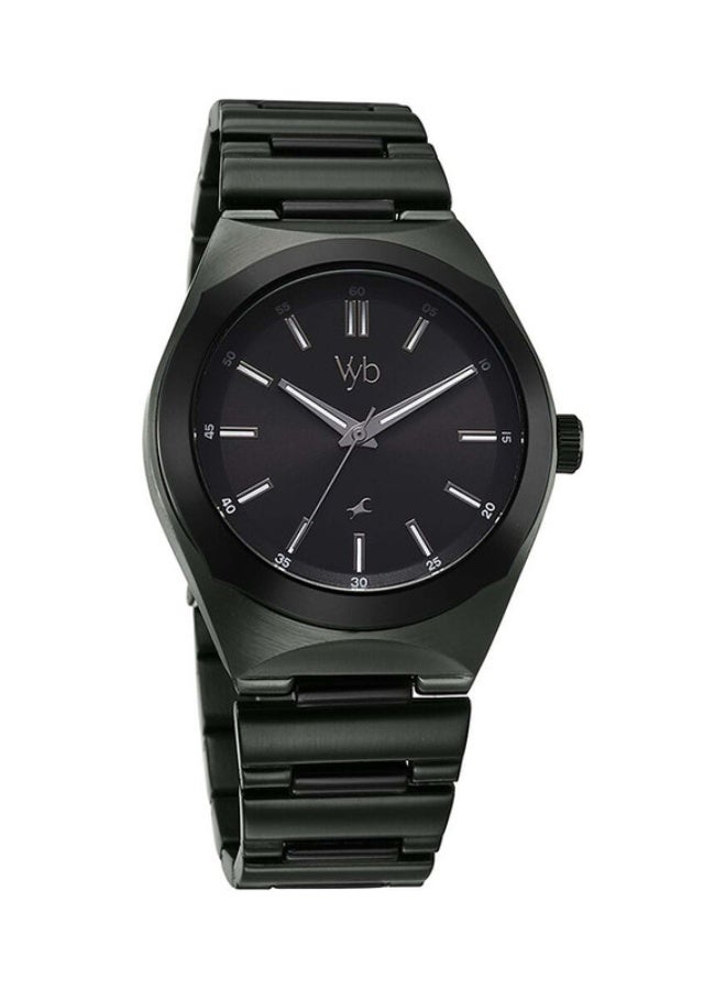 fastrack Vyb Arcane By Fastrack Quartz Analog Black Dial Metal Strap Watch For Guys - Image 1
