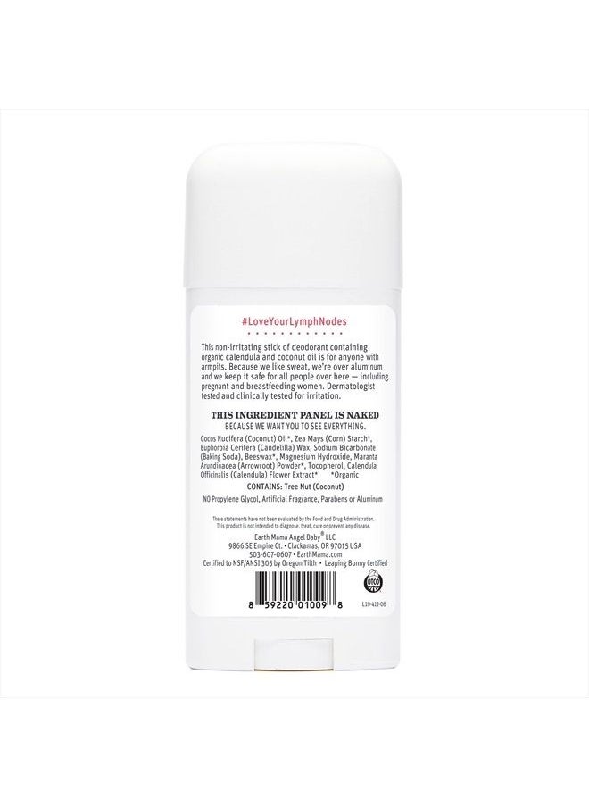 Earth Mama Simply Non-Scents Deodorant | Fragrance-free + Safe for Sensitive Skin, Pregnancy and Breastfeeding, Contains Organic Calendula and Coconut Oil, 2.65-Ounce  - Image 2