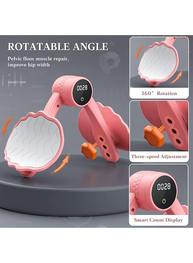 X spring Thigh Exerciser For Women Portable Booty Trainer For Women With Kegel Exerciser Function Adjustable Inner Thigh Exerciser For Pelvic Floor Strengthening Ergonomic Design For Home And Gym U - Image 5