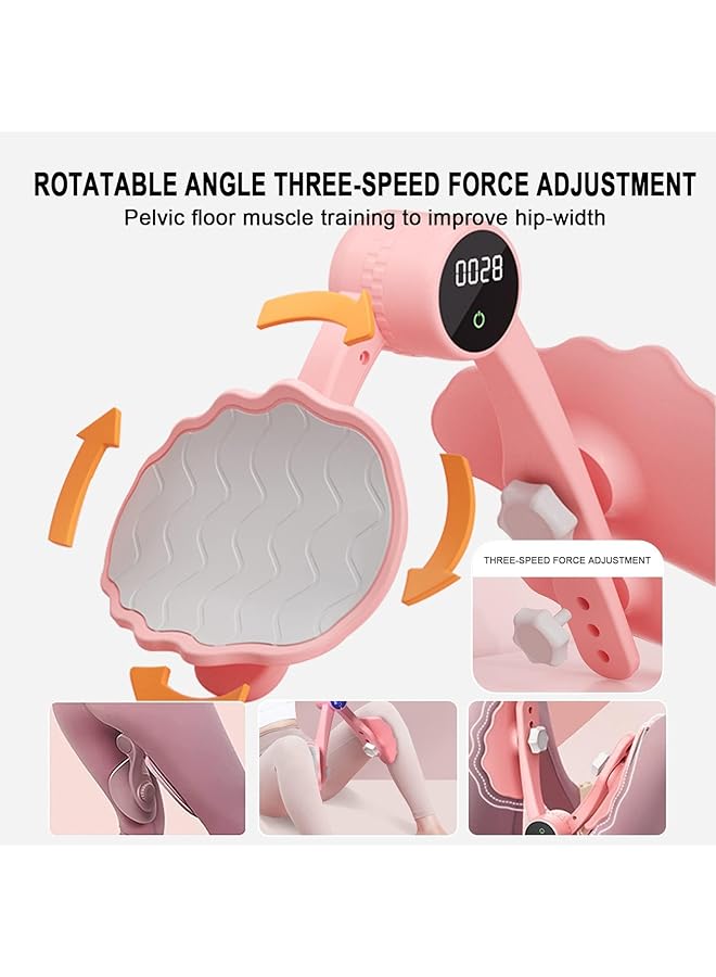 X spring Thigh Exerciser For Women Portable Booty Trainer For Women With Kegel Exerciser Function Adjustable Inner Thigh Exerciser For Pelvic Floor Strengthening Ergonomic Design For Home And Gym U - Image 2