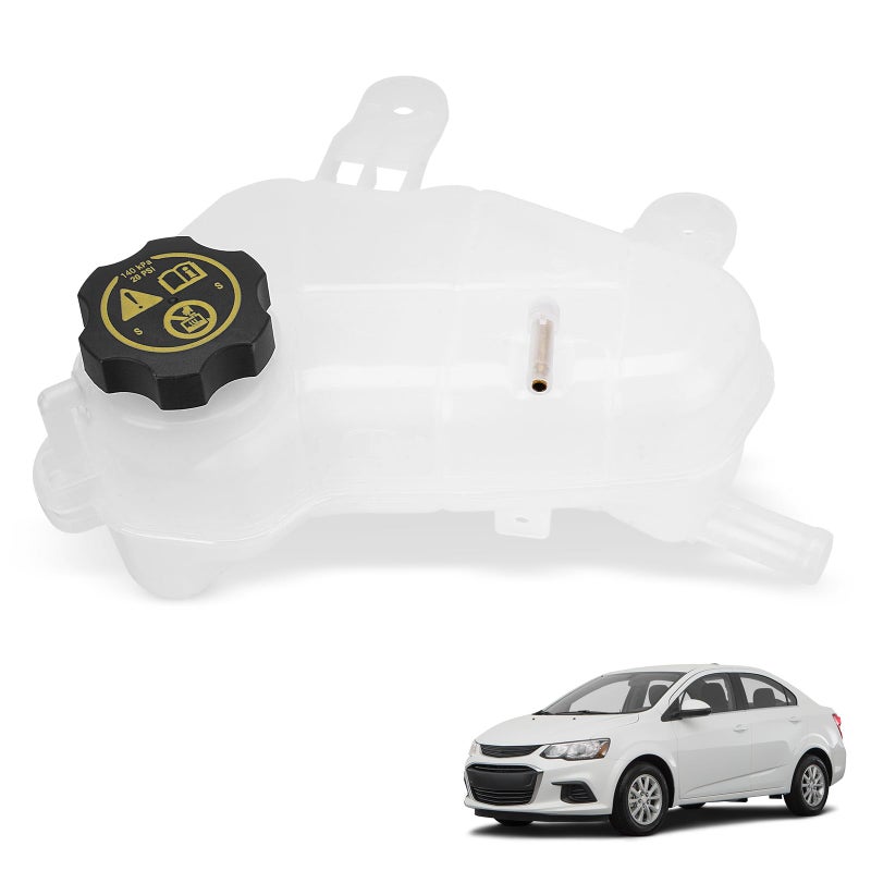 YEHERIT 603-386 Front Engine Coolant Reservoir Recovery Tank with Cap Compatible with Chevrolet Chevy Sonic 1.4L 1.6L 1.8L 2012-2020 Replace for GM3014167 95048411 13502353 42609220 - Image 1