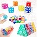 Cotiny 80 Pcs 19mm Acrylic Dice Translucent D6 Casino Dice Colored Game Dices Bulk for Board Game Vegas Casino Birthday Themed Party Supplies 8 Colors - Image 4