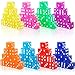 Cotiny 80 Pcs 19mm Acrylic Dice Translucent D6 Casino Dice Colored Game Dices Bulk for Board Game Vegas Casino Birthday Themed Party Supplies 8 Colors - Image 2