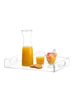 Acrylic Tea Breakfast Serving Tray with Handles – Tea Tray for Breakfast, Cheese, Snacks Trays for Eating (Clear) - pzsku/Z31EC989FA219FFE2E2F8Z/45/_/1739541835/b0677918-9899-43ac-a84b-591cded98580