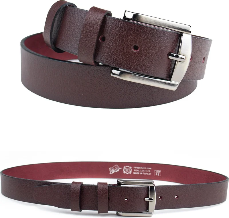 Gayış Gaış Special Boxed | Premium 100% Leather One Piece | 3.5cm Men's Cloth Trousers - Suit Belt