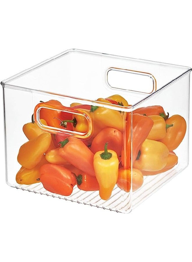 IDesign صندوق تخزين iDesign للثلاجة + المخزن 8 × 8 × 6 بوصة شفاف - Image 1