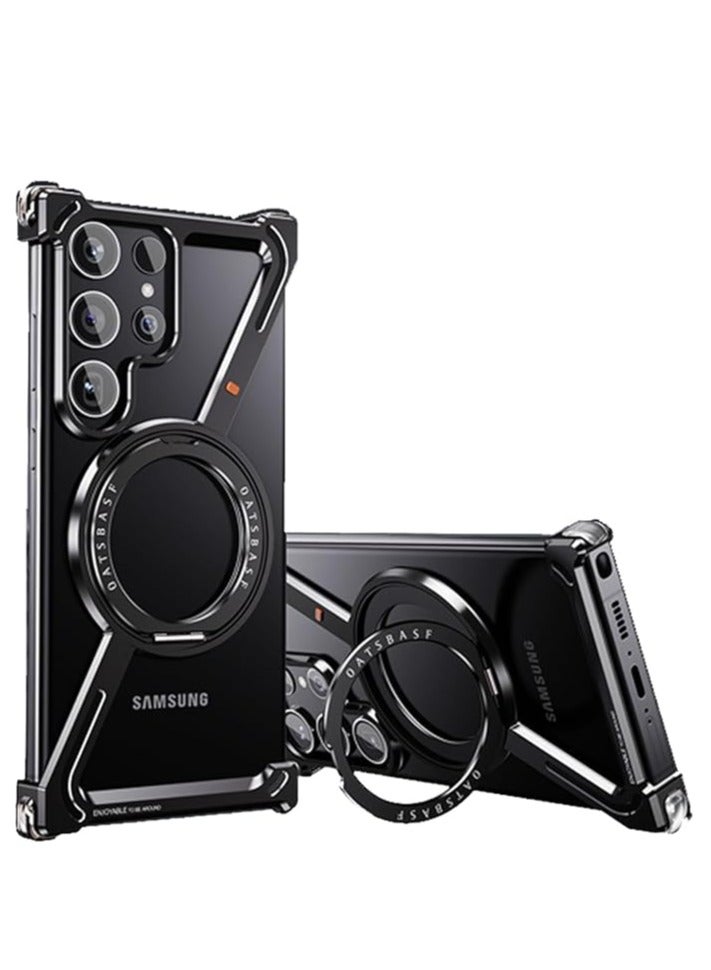 Samsung Galaxy S24 Ultra's innovative Z-shaped case with frameless cooling, 360° swivel stand, military-grade protection - Image 1