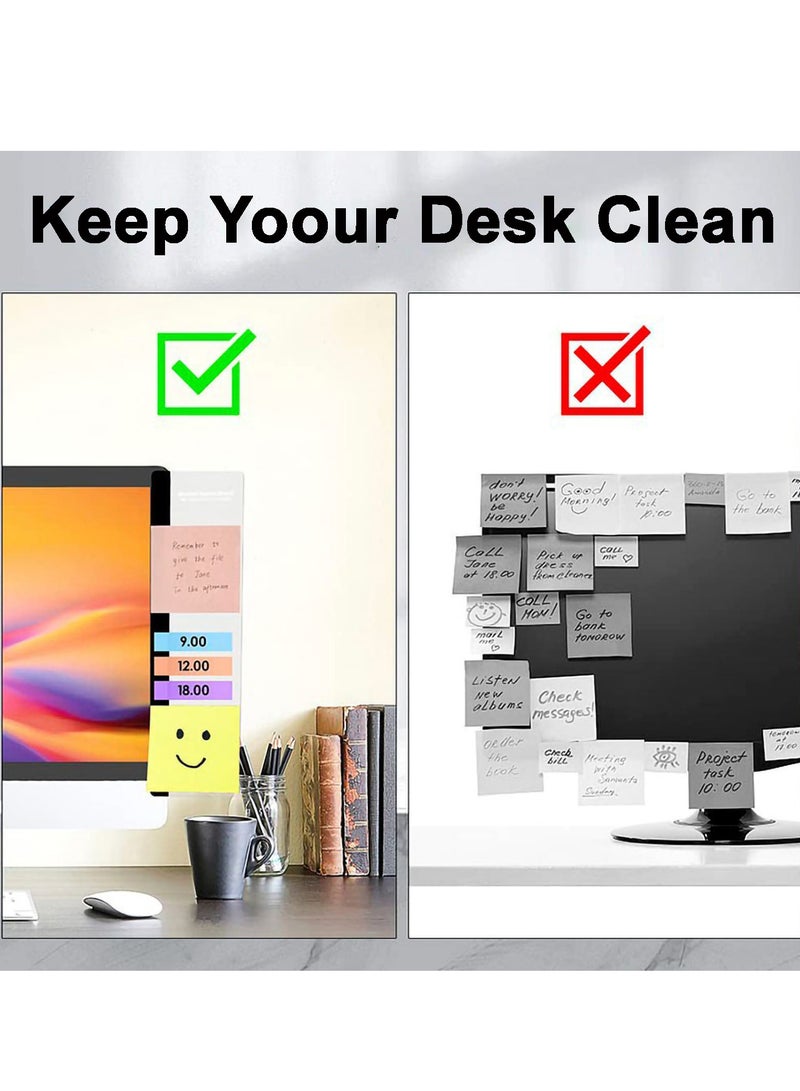 2pcs Computer Monitor Memo Board, Office Desk Accessories, Computer Message Board, Office Supplies for Women Men,Computer Sticky Note Holder Home Office Accessories Office Desktop Message Office Decor - Image 5