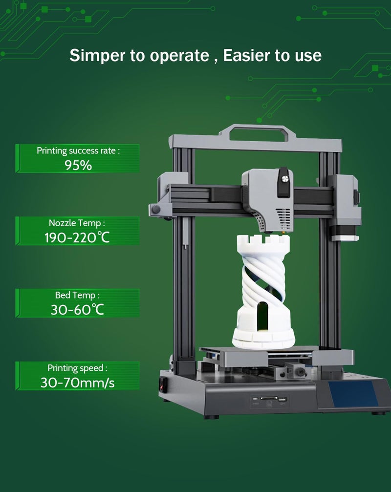 DURAMIC 3D PLA Glow Green in The Dark Filament 1.75mm 3D Printing Filament 1.75mm Dimensional Accuracy +/- 0.05 mm - Image 4
