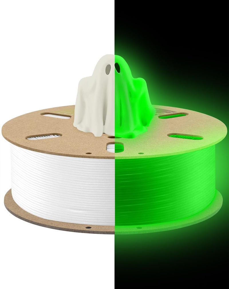 DURAMIC 3D PLA Glow Green in The Dark Filament 1.75mm 3D Printing Filament 1.75mm Dimensional Accuracy +/- 0.05 mm - Image 1