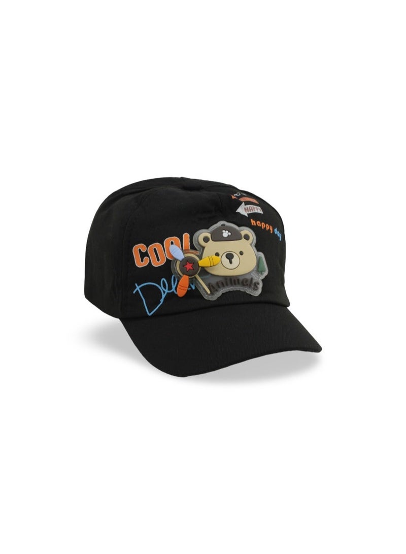 Fancy Boys Cotton Cap – Cool Animals Design - Image 1