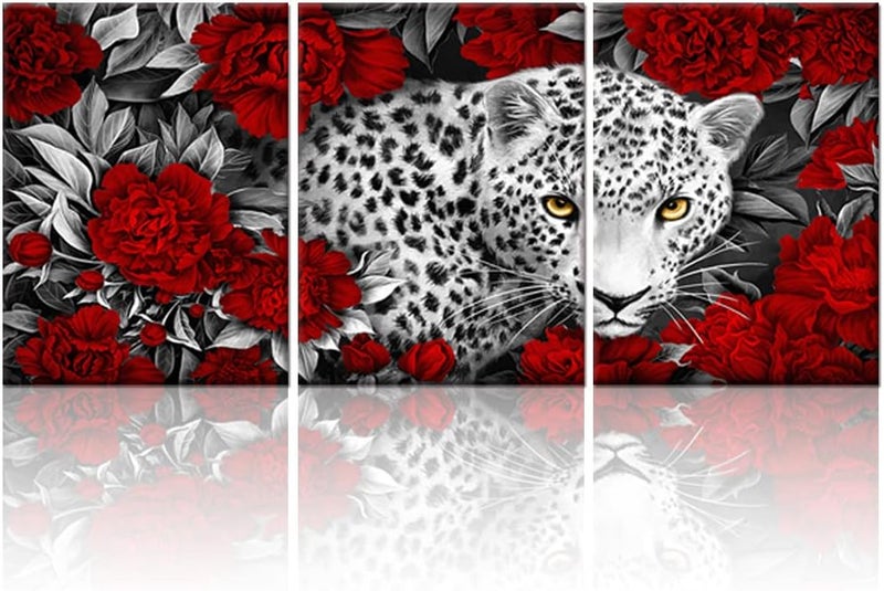 Kalormore 3-Piece Leopard Canvas Wall Art - Image 1