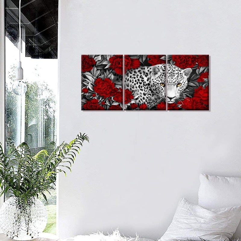 Kalormore 3-Piece Leopard Canvas Wall Art - Image 3
