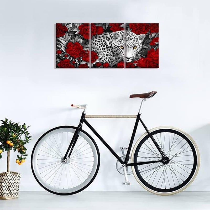 Kalormore 3-Piece Leopard Canvas Wall Art - Image 2