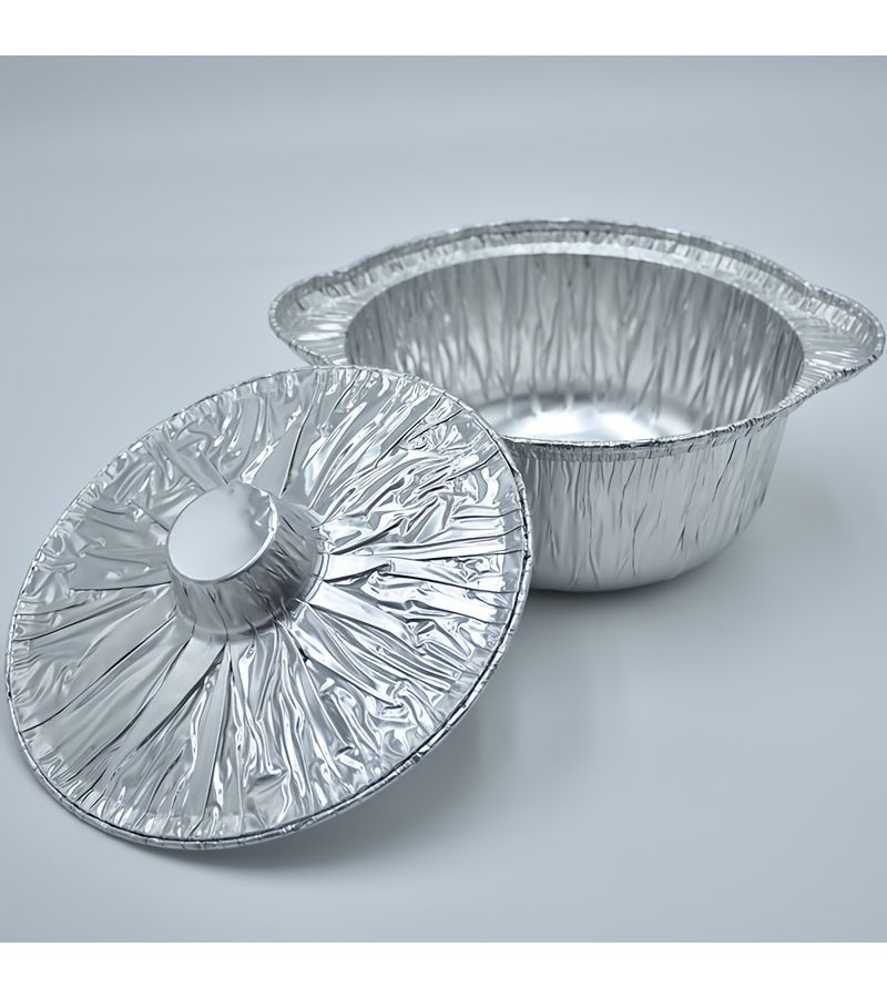 20 Disposable Aluminum Pans with Lids for Cooking Baking and Camping - Image 2