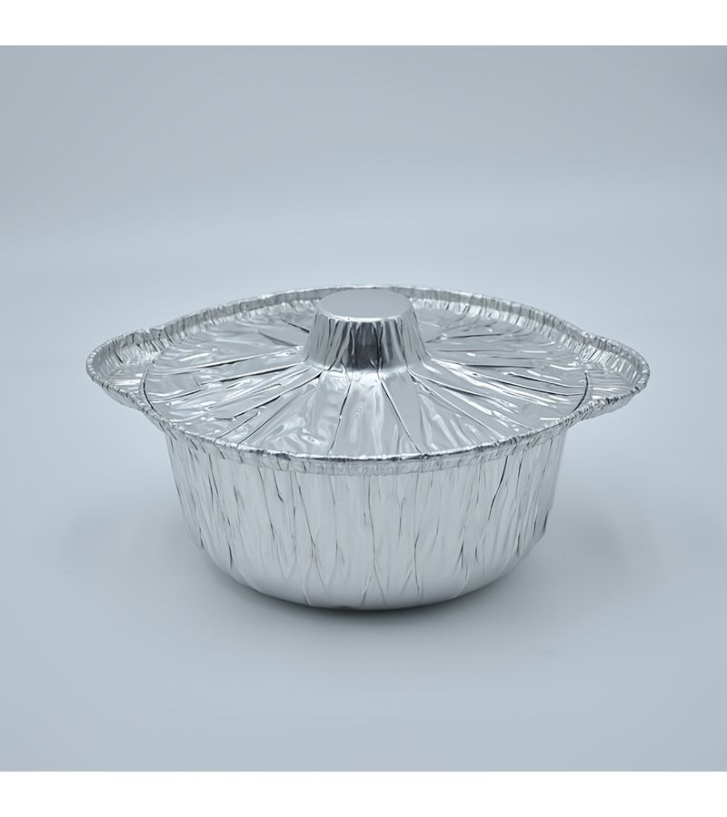 20 Disposable Aluminum Pans with Lids for Cooking Baking and Camping - Image 3