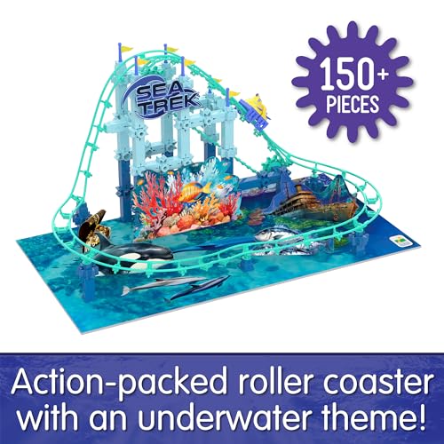 The Learning Journey International Techno Trax Sea Trek Roller Coaster Building Kit STEM Gift for Boys and Girls Age 8 150 pc Set - Image 5