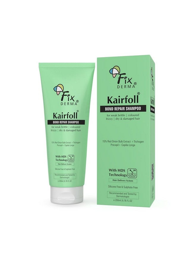 Fixderma Kairfoll 15% Red Onion Shampoo with Castor Oil for Hair Growth | Bond Repair Shampoo | Shampoo for Women | Shampoo for Dry and Frizzy Hair | Sulphate and Paraben free Shampoo - 200ml - Image 1