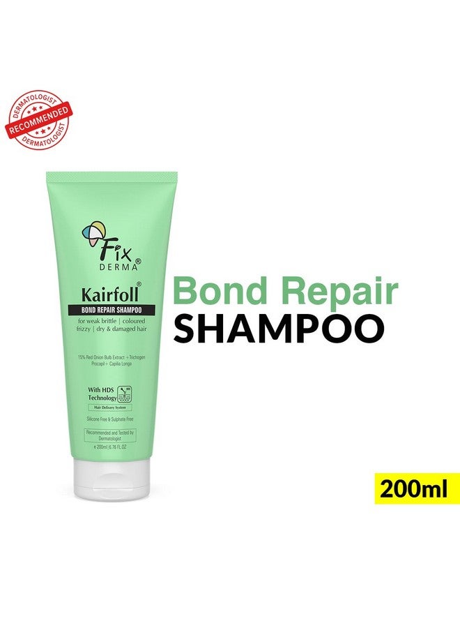 Fixderma Kairfoll 15% Red Onion Shampoo with Castor Oil for Hair Growth | Bond Repair Shampoo | Shampoo for Women | Shampoo for Dry and Frizzy Hair | Sulphate and Paraben free Shampoo - 200ml - Image 2