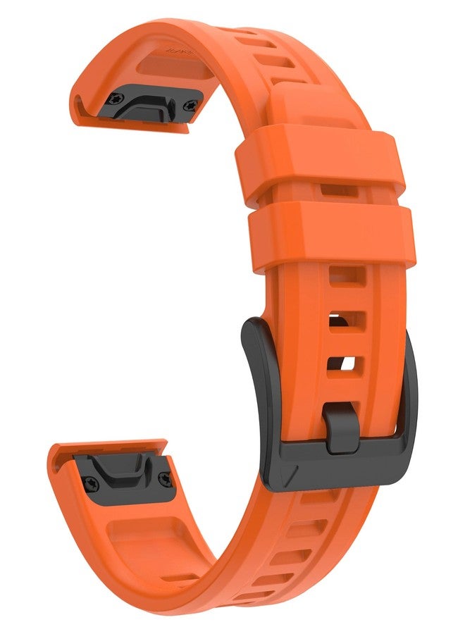 OUTVI 26mm Watch Bands for Garmin Fenix 8 51mm / Fenix 7x 6x pro 5x 3 hr/Epix Pro Gen 2 51 / tactix Delta 8 7 / Enduro 3/2 / Descent, Soft Silicone Replacement Straps - Image 1