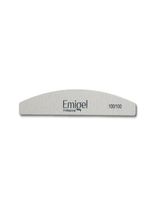 Emigel Professional Nail Filer Half Moon Shape Professional Nail Filer for Salon | Manicure Tool (Pack of 5Pcs) - Image 1