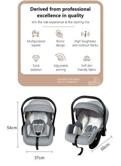 Beauenty Baby Carrier Portable Baby Car Seat with Full Body Support Cushion  - Image 5