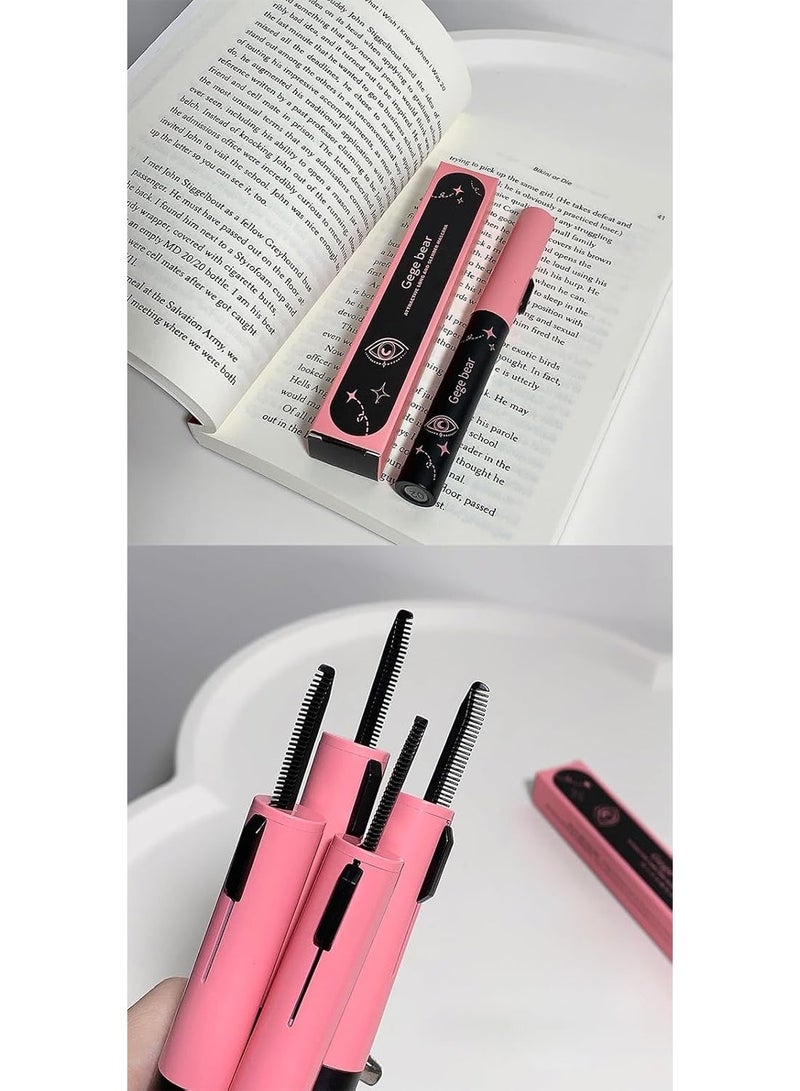 Gege Bear Attractive Long and Slender Mascara – Waterproof, Smudge-Proof & Long-Lasting | Ultra-Fine 2.5mm Brush for Precise Lash Definition | Volumizing, Curling & Lengthening Mascara for Natural & Dramatic Looks | High-Pigment Black & Brown Color for Stunning Eye Makeup For Women (#02 BROWN, 3.5g) - Image 3