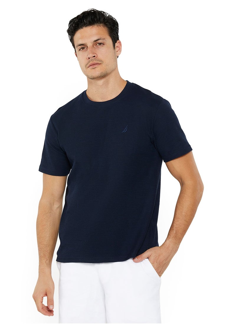 NAUTICA Essential Regular Fit Premium Cotton Logo Crew Neck T-shirt  - Image 1