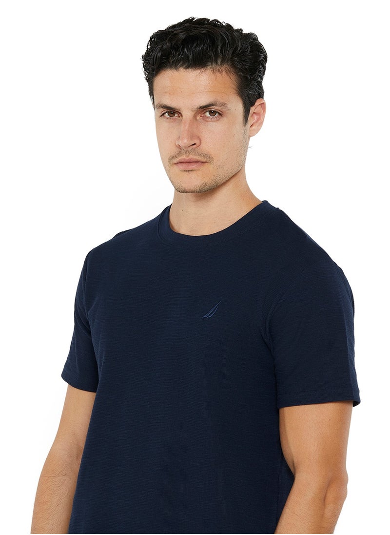 NAUTICA Essential Regular Fit Premium Cotton Logo Crew Neck T-shirt  - Image 5