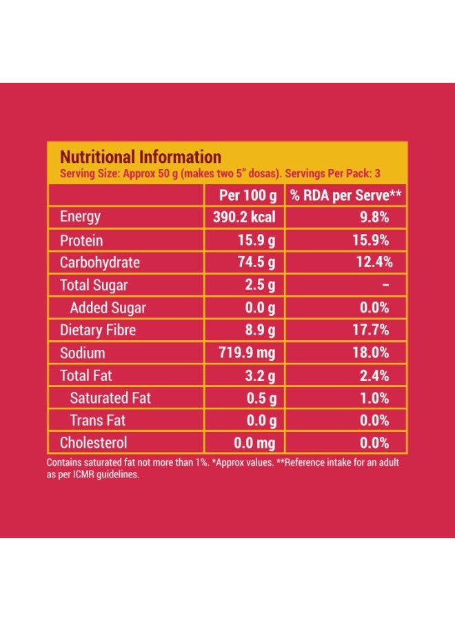 Slurrp Farm Millet Dosa Instant Mix | Supergrains And Beetroot | Natural And Healthy Food, 150Gm - Image 5