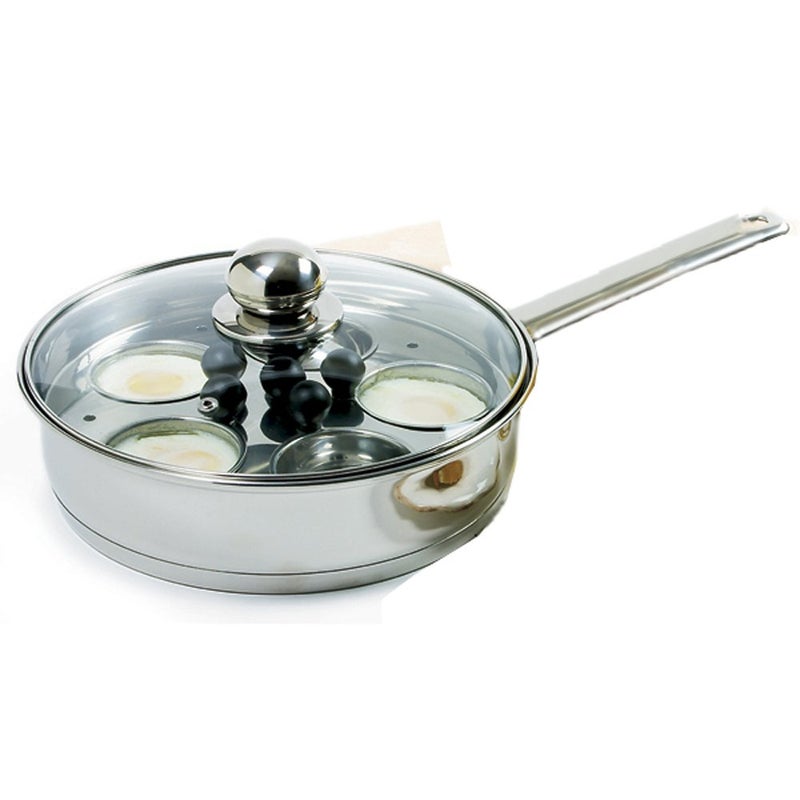 Norpro Norpro Stainless Steel Egg PoacherSkillet Set 10 Silver 1 Liters 