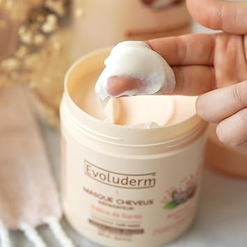 EVOLUDERM Shea Delight Repair Hair Mask 500 ml 99 Natural Origin Vegan Made in France - Image 4