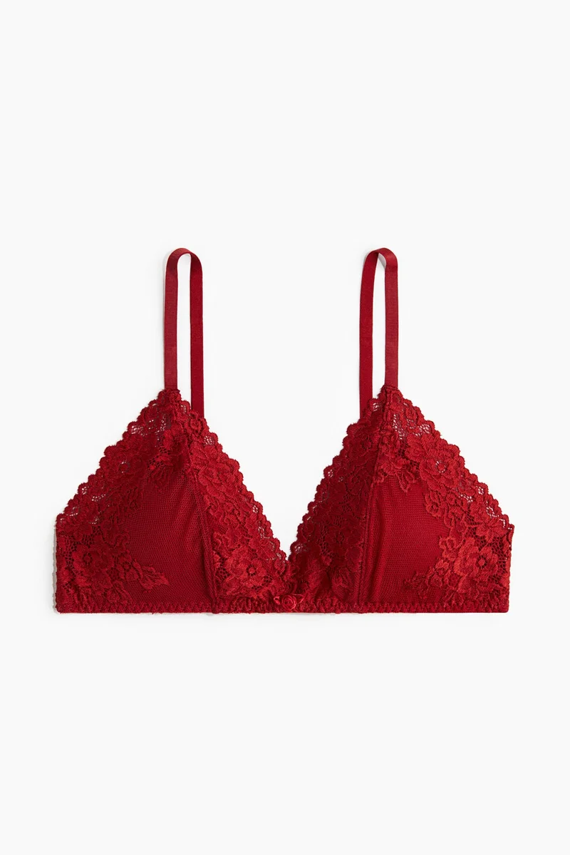 H&M Padded soft lace bra