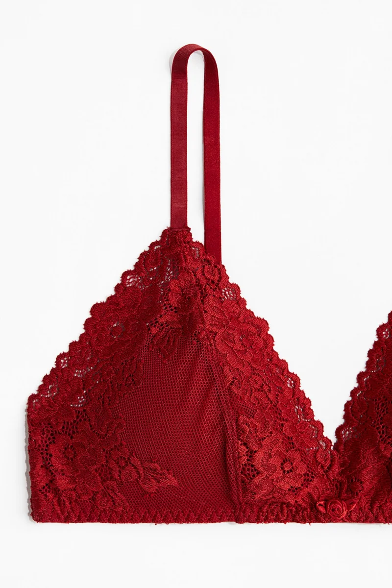 H&M Padded soft lace bra