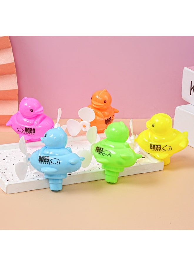 Generic - Cartoon Windmill Duck Parent-Child Interactive Children's Toy Kindergarten Gift Creative Push-Sweep Code Activity Small Gift-Color:Windmill Duck - Image 1