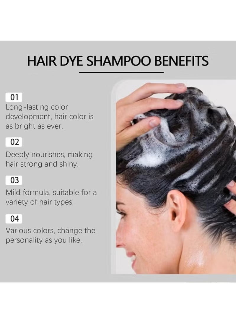 POLAR Hair Care Shampoo, Polar Hair Care Instant Dye Shampoo, Polar Hair Care Dye Shampoo (Purple) - Image 5