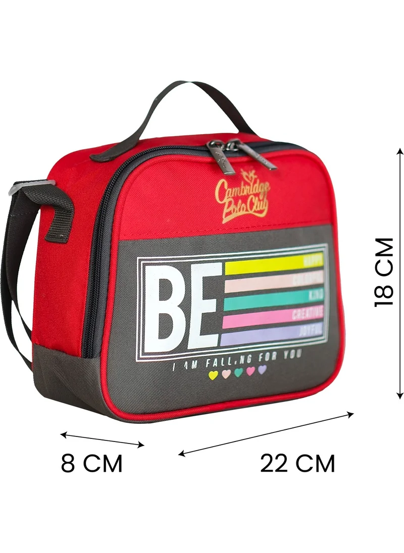 Cambridge Polo Club Be Happy Unisex Kids Lunch Bag