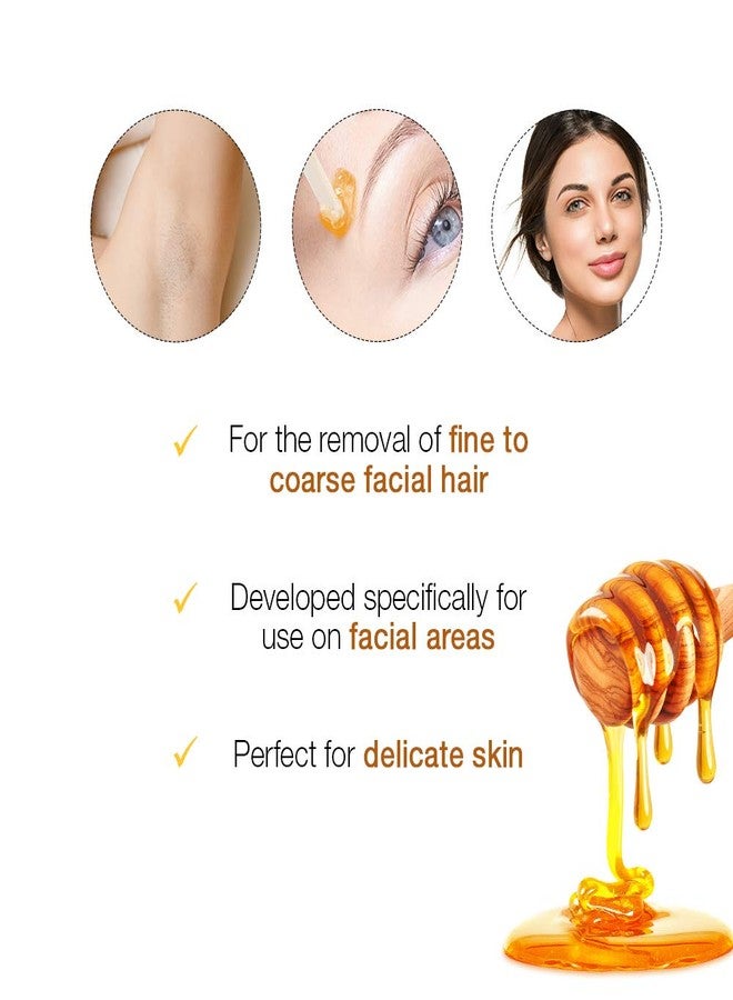 GiGi Facial Honee Wax - Hair Removal Wax for Face and Sensitive Skin, 8 oz - Image 3
